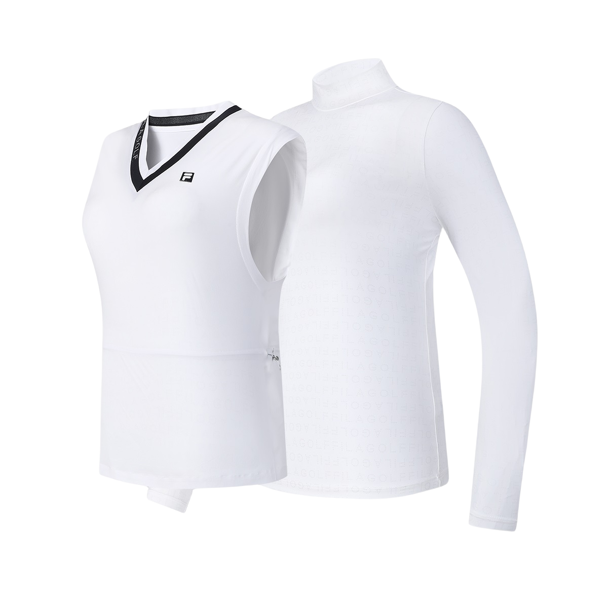 FILA Golf Clothing Women’s Jade White Double Collar Moderate