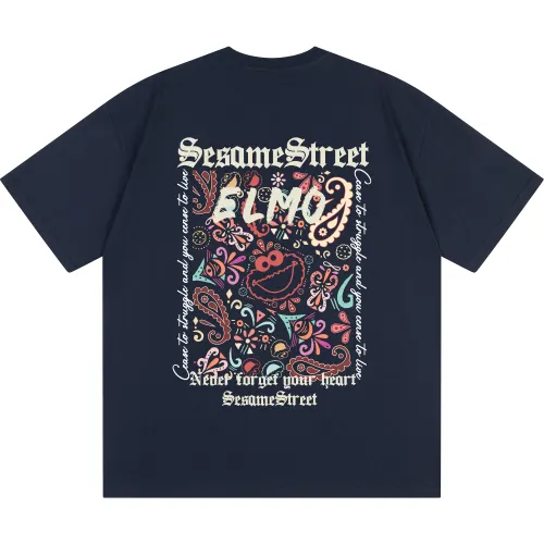 SESAME STREET T Shirts Unisex Crew Neck Thin Heavyweight