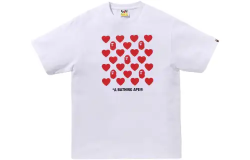 A BATHING APE T Shirts Men's Crew Neck Moderate Straight Fit