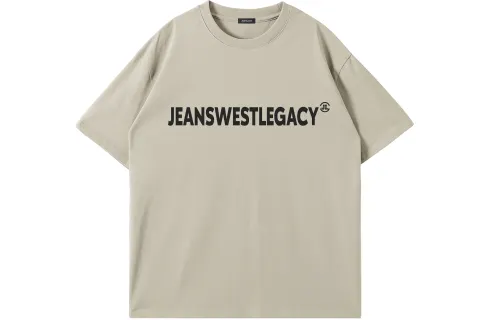 JEANSWEST T Shirts Unisex Crew Neck Moderate Straight Fit