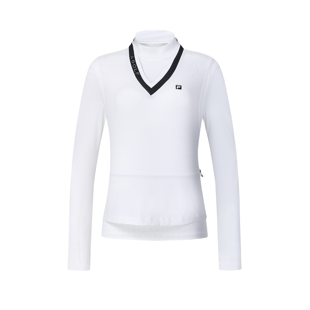 FILA Golf Clothing Women’s Jade White Double Collar Moderate
