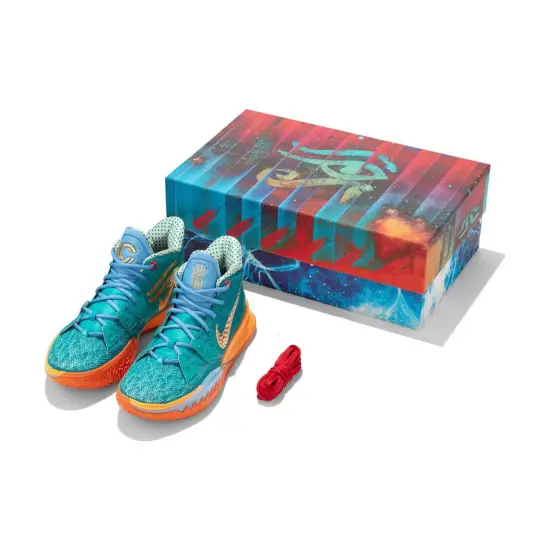 Concepts X Nike Kyrie 7 Basketball Shoes Unisex Mid-top Supplier Colour/Halo Blue/Cream White