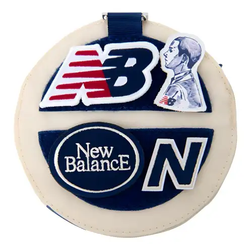 New Balance ANB Collaboration Fabric Shoulder Bag, Crossbody Bag Regular Unisex Ivory White