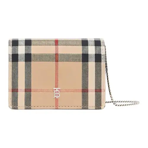 Burberry Vintage Check Card Case Crossbody Bag Women's