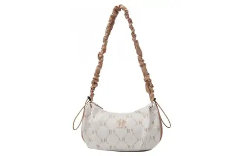 MLB Polyester Shoulder Bag, Handbag, Shoulder Bag, Crossbody Bag Regular Unisex Cream
