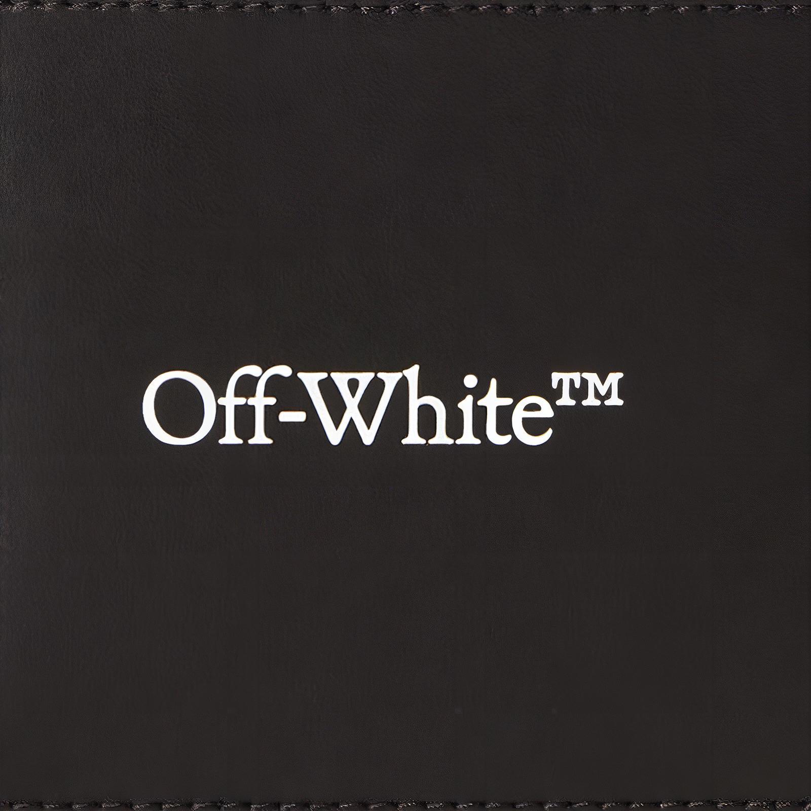 Мужской кошелек OFF-WHITE OMNC085S24LEA0011001 (черный) — фото 5