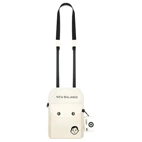 New Balance Noritake Collaboration Fabric Shoulder Bag, Crossbody Bag Regular Unisex Ivory White