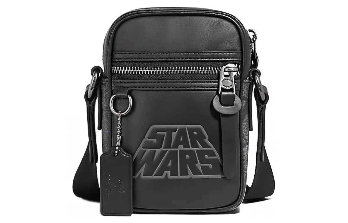 COACH Star Wars Xingji Battle, Collaboration Terrain Cow Leather Crossbody Bags Mini Men's Black