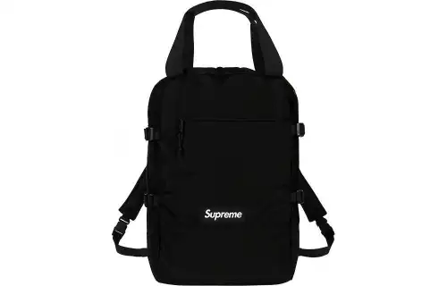Supreme Canvas Backpack Unisex Black