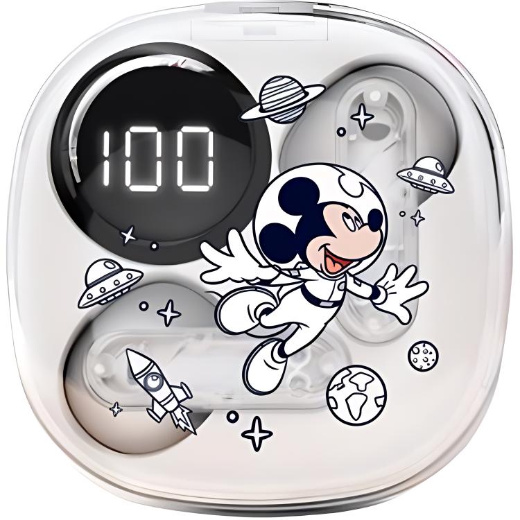 Disney Disney XD09 high-quality, long-lasting battery, transparent compartment, small sugar cube digital display, retro style, suitable for Android and Apple, semi-in-ear wireless Bluetooth headset