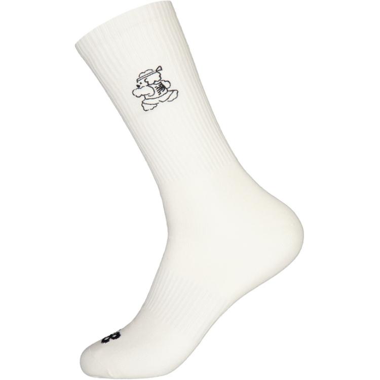 New Balance Attraction Lifestyle Illustration Collection Crew Socks Unisex 1 Pack White