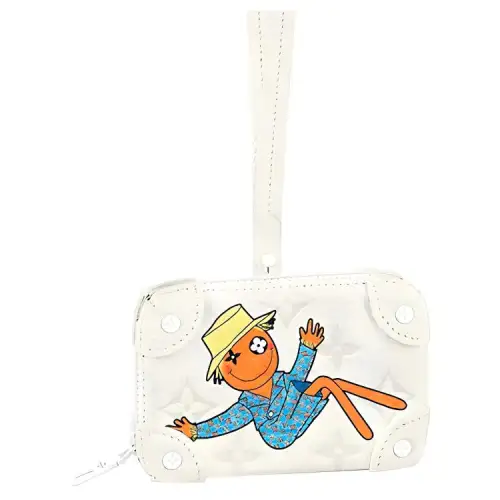 LOUIS VUITTON SOFT TRUNK Cow Leather Box Bag, Small Square Bag, Handheld, Shoulder Bag, Crossbody Bag Mini Unisex White