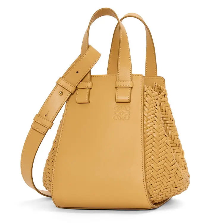 LOEWE Hammock Calfskin With Lambskin Shoulder Bag, Crossbody Bag, Handbag Women's Sand