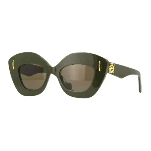 LOEWE Cat Eye Sunglasses Men's Dark Green