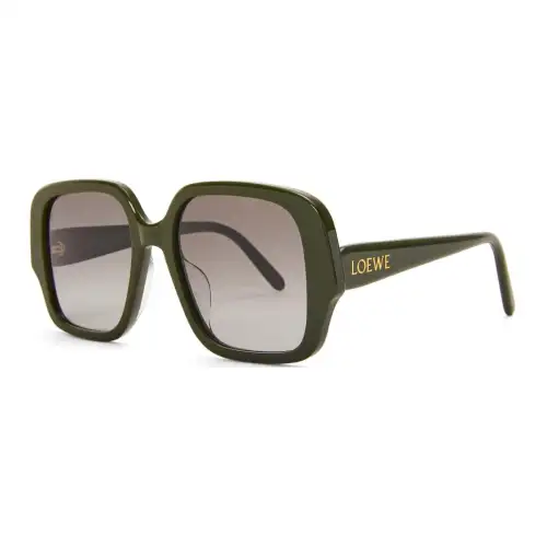 LOEWE Acetate Square Sunglasses Unisex Green