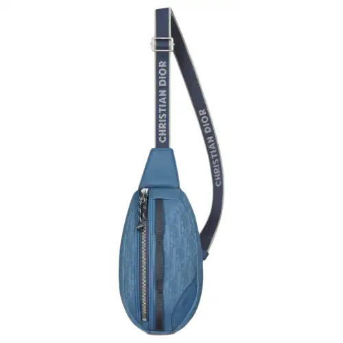 DIOR Scarab Nylon Shoulder Bag, Crossbody Bag Mini Men's Blue