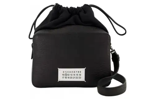 Maison Margiela Calfskin Crossbody Bag, Shoulder Bag Women's Black