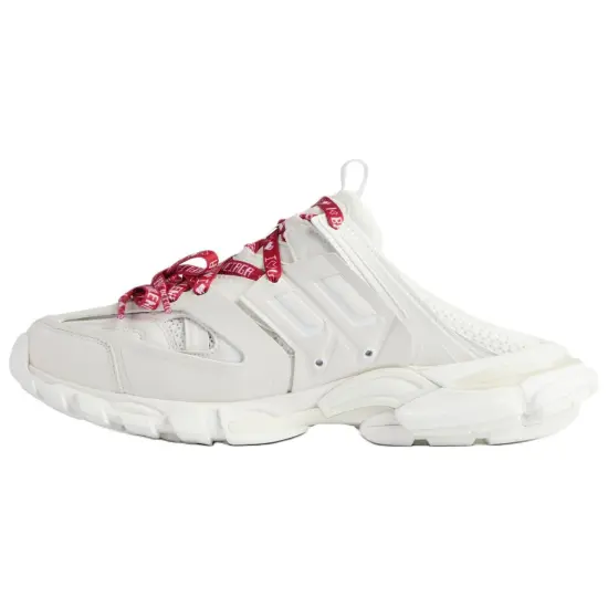 Balenciaga Track Mules 'White Red' Women's