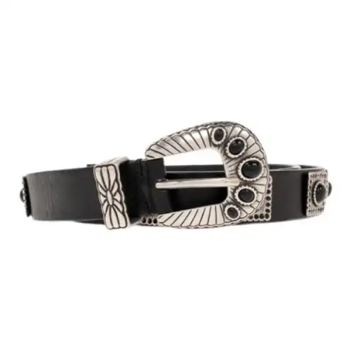 【Previous Season】stud-embellished leather belt