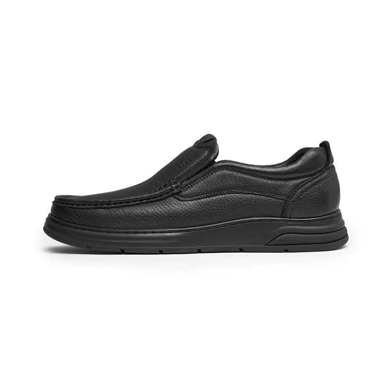 Red Dragonfly Sheepskin Fashionable and Comfortable Formal Leather Shoes Men's Black