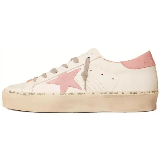 Golden Goose Hi Star White Pink Women's