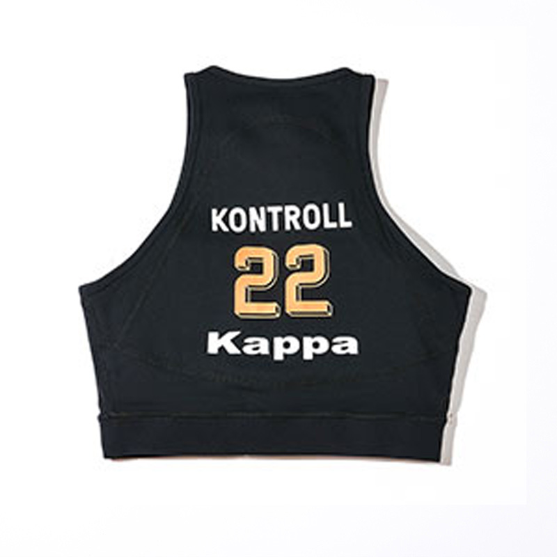 Kappa Sport Vests Women’s Black Neon Orange Yellow