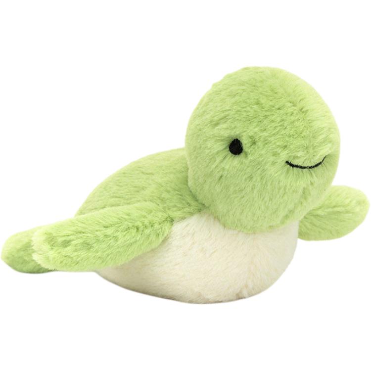 JELLYCAT Ocean Series Fluffy Turtle Fluffy Turtle Comfort and Companion Doll Plush Doll Sitting Height 7cm High