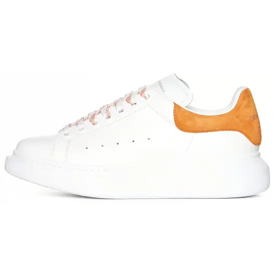 Alexander McQueen Casual Shoes Women's Low-Top White Orange