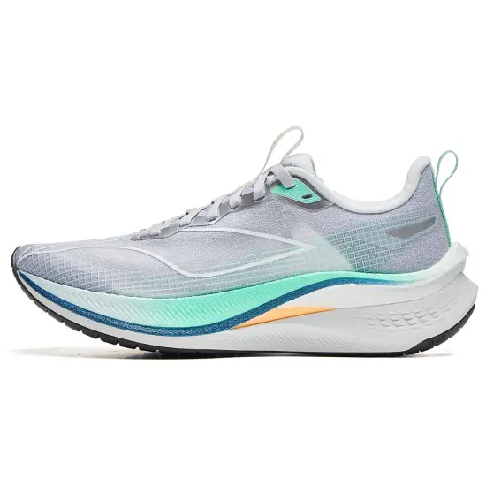 LiNing Red Hare 7 Pro Cushioning Wear Resistant Rebound Low Top Running Shoes Women's Purple Smoke Blue