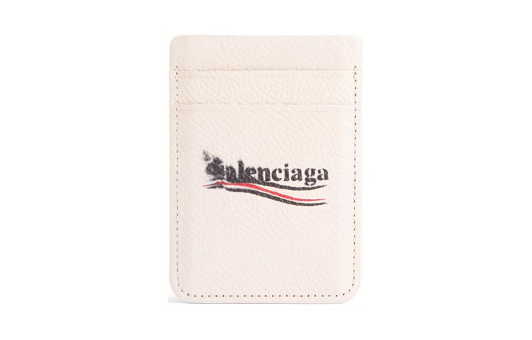 Мужской картхолдер Balenciaga Cash (бежевый)