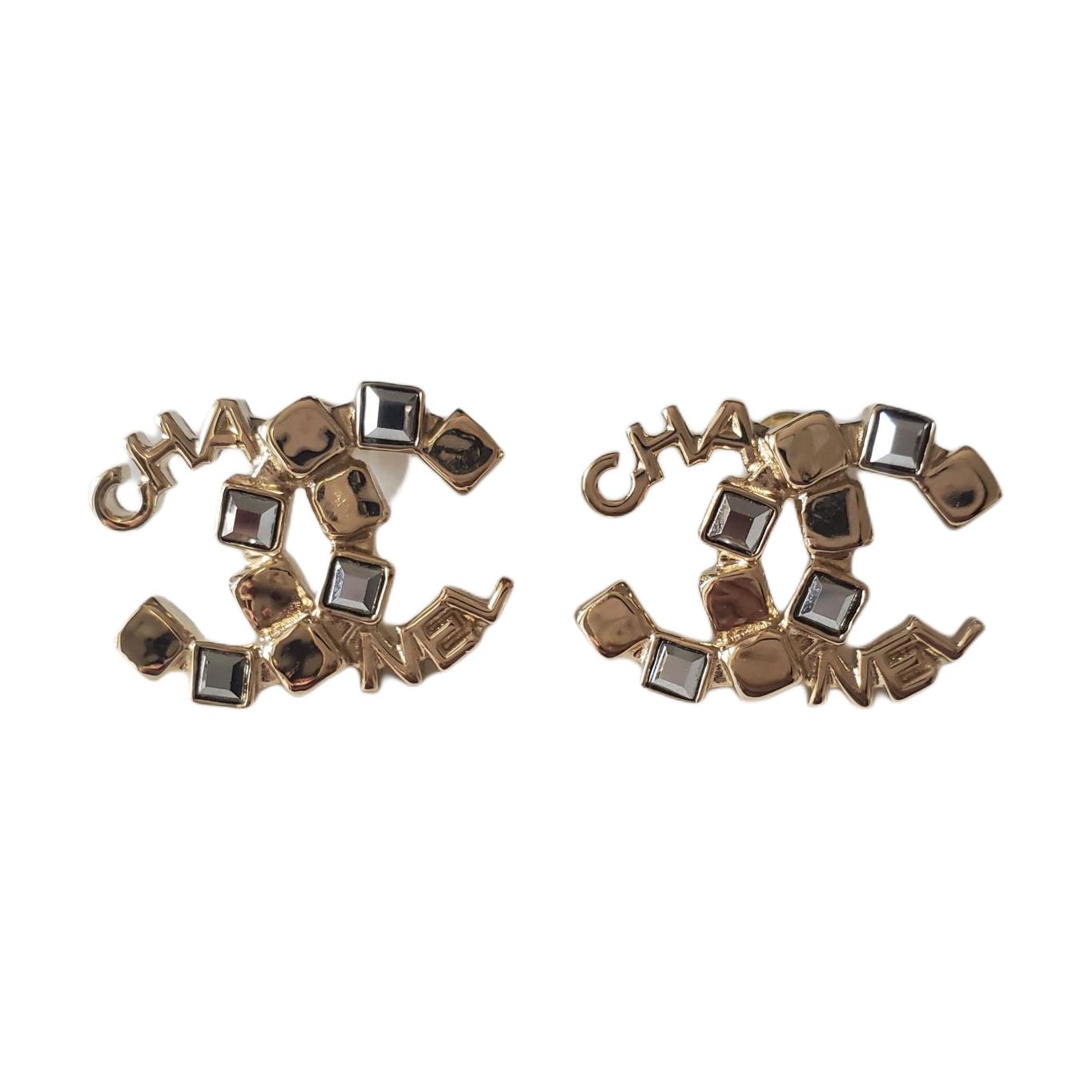 Женские серьги Chanel (золотой)