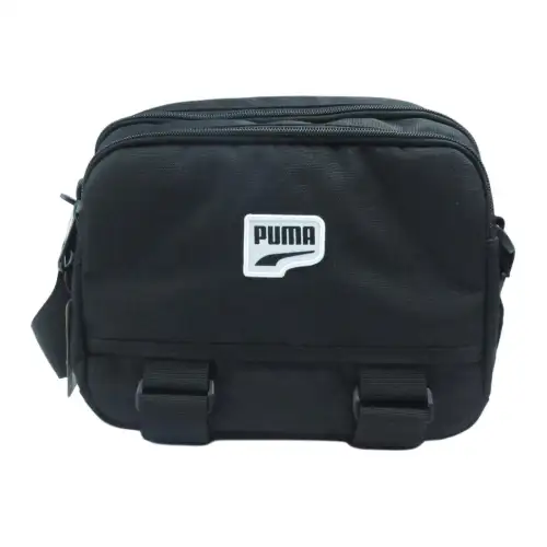 PUMA Nylon Shoulder Bag, Crossbody Bag Regular Unisex Black