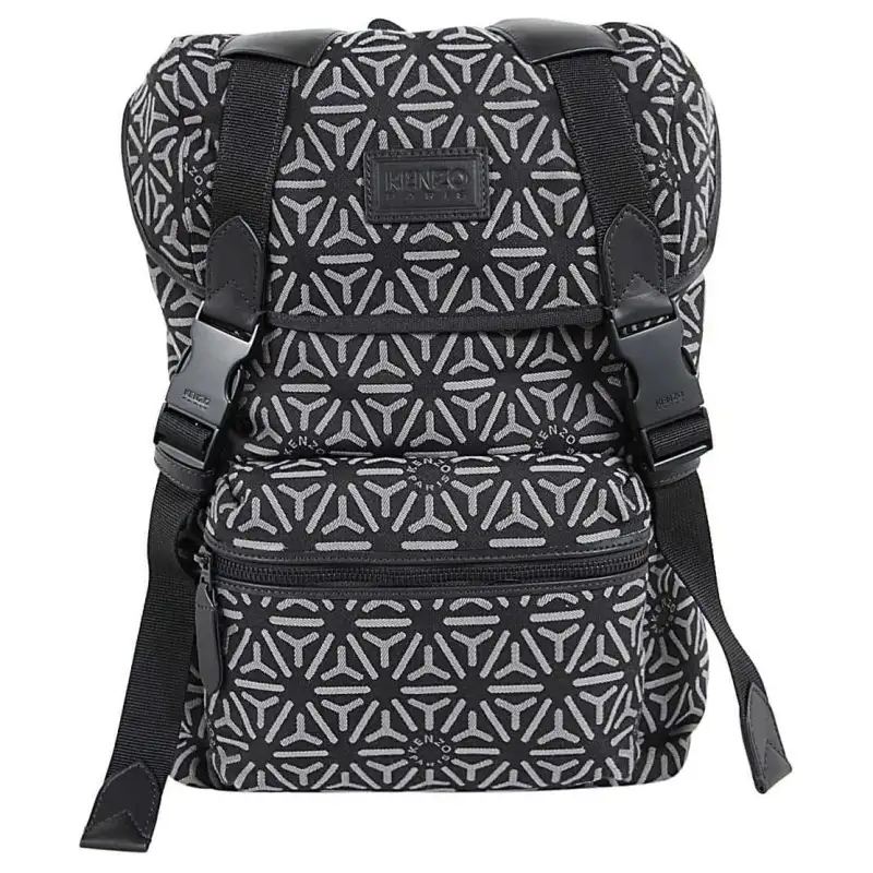 KENZO Polyester Backpack Men's Gray