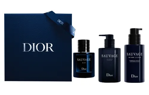 DIOR Toner, shower gel, men's perfume, lavender set, grapefruit, 60 ml, 250 ml, 100 ml