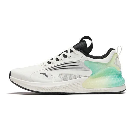 ANTA Running Collection Running Shoes Men Low-Top Ivory White/Basic Black
