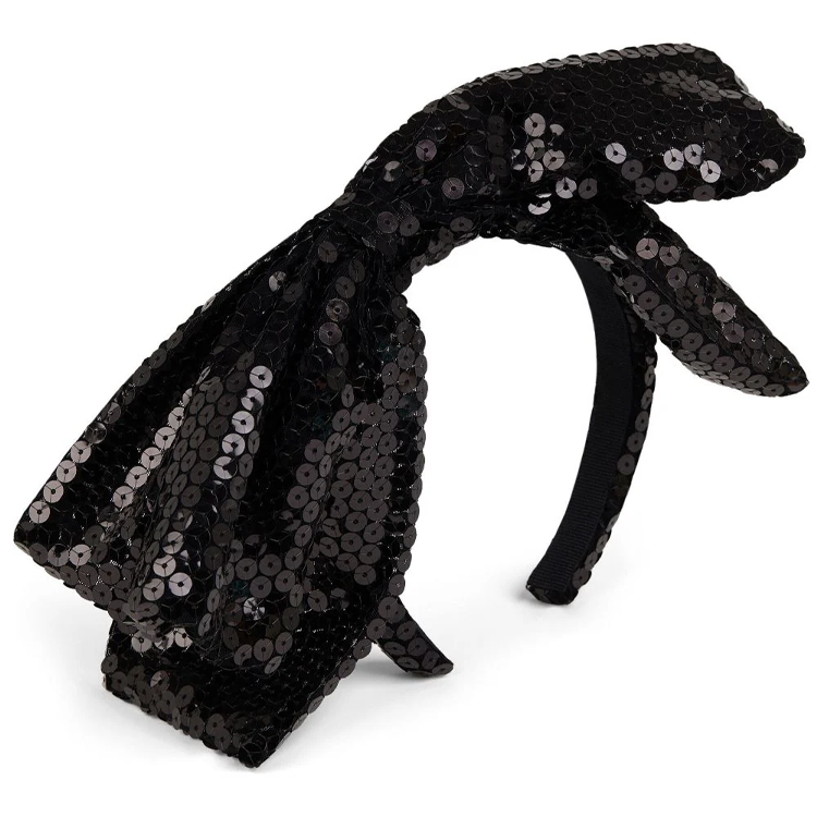 NINA RICCI Бантики Форма узла пайетки Прическа женский черный