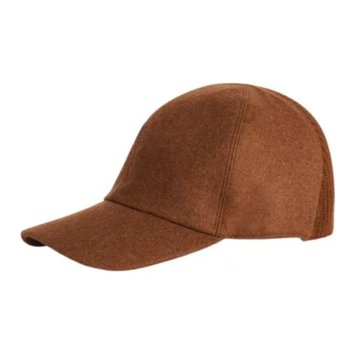 Loro Piana Cashmere Baseball Caps Men's Brown