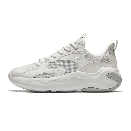ANTA Casual Shoes Men Low-Top Cumulus Gray/Sand Gray/Pure White