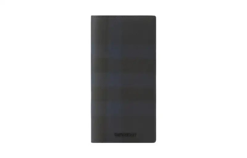 Burberry With Leather Wallet Men's Marine Blue