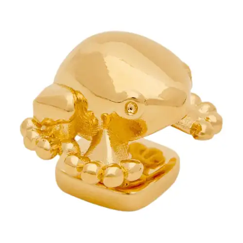 LOEWE Brass Brooches Women's Gold