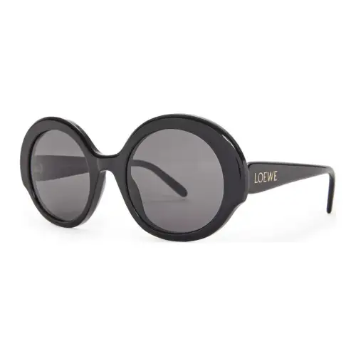 LOEWE Acetate Round Sunglasses Women's Black