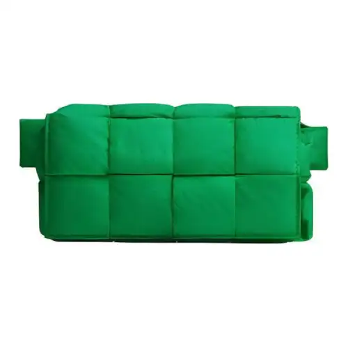 Bottega Veneta CASSETTE Fabric Fanny Pack Mini Unisex Parrot Green