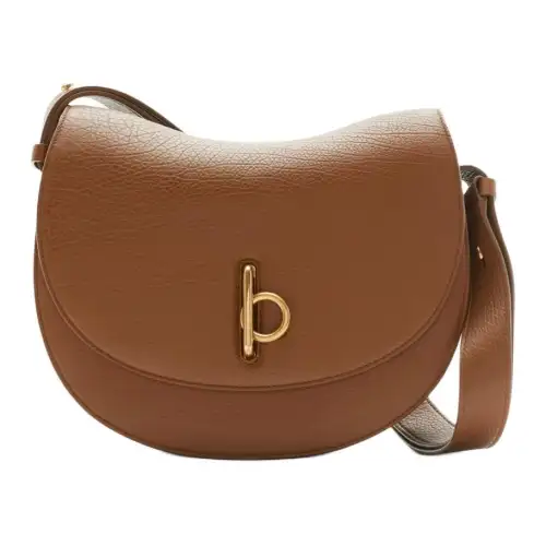 Burberry Rocking Horse Grain Calfskin Portable Crossbody Bag, Shoulder Bag Medium Women's Light Umber