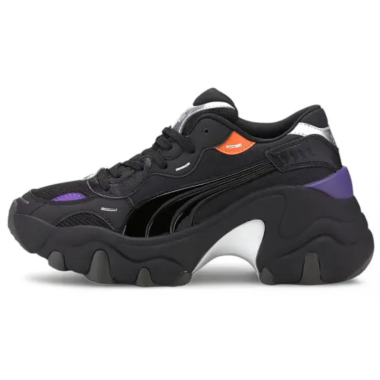 Puma Pulsar Wedge Running Shoes Women's Low-top Black/Purple