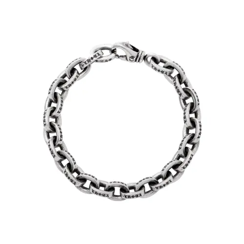 Chrome Hearts 925 Sterling Silver Bracelets Unisex Silver