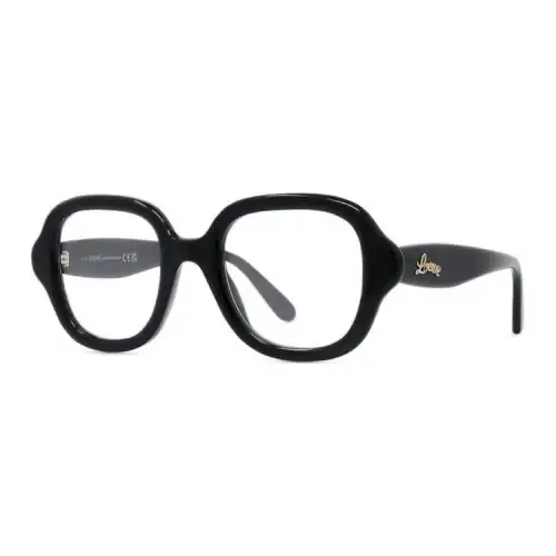 LOEWE Acetate Acetyl Irregular Shape Eyeglass Frames Women's Black