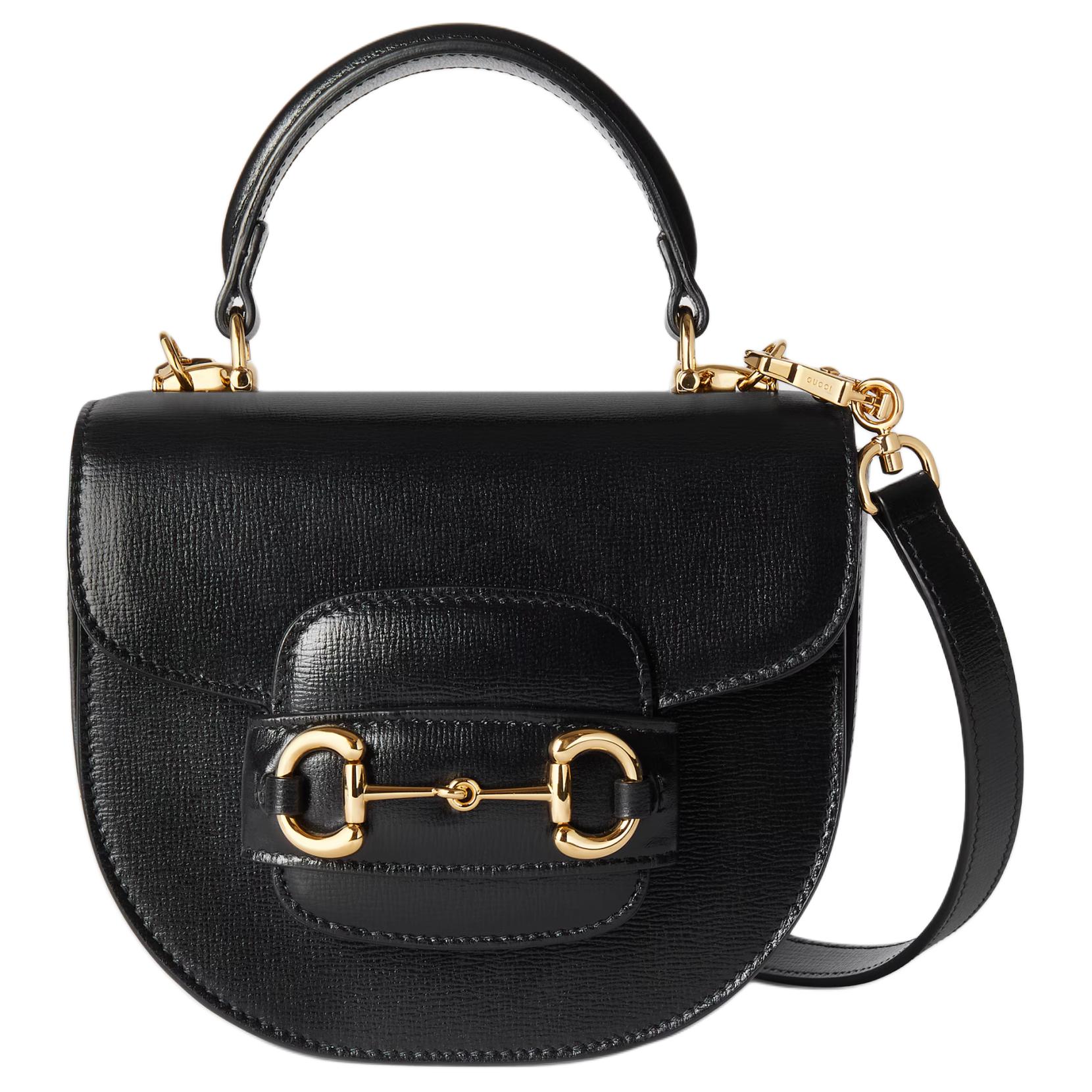 Женская сумка Gucci Horsebit 1955 (черная)