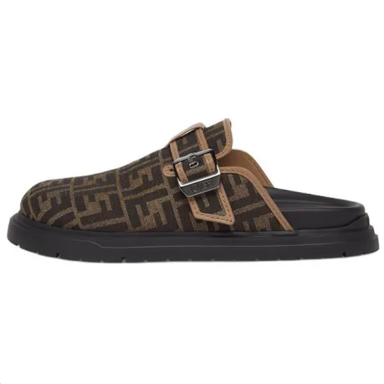 FENDI Ff Jacquard Feel Sabots