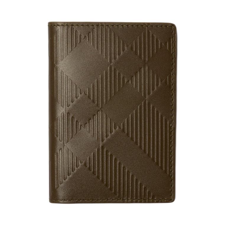 Картхолдер Burberry из кожи коровы (зеленый)