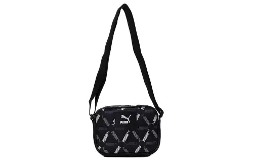 PUMA Fabric+Artificial Leather Crossbody Bag, Shoulder Bag Regular Unisex Black